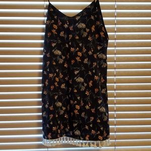 Navy/Flowered Dress